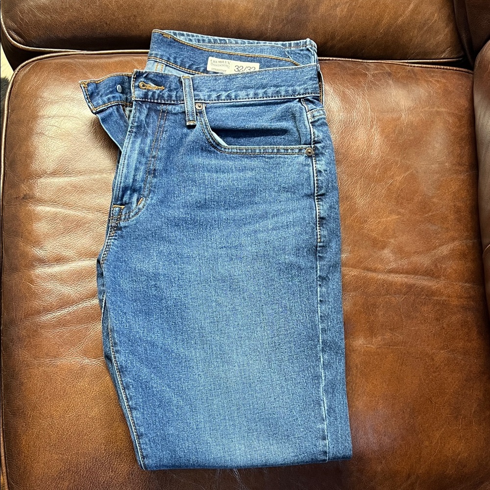 Daniel Cremieux Men's Blue Straight Jeans